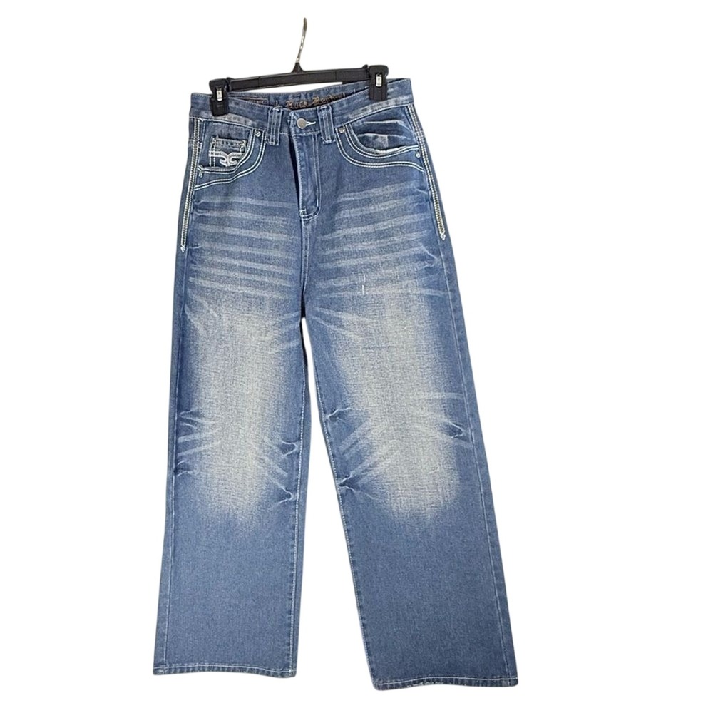 Rork Reutual Blue Relaxed Men‎ Jeans 31x 27.5 wide leg